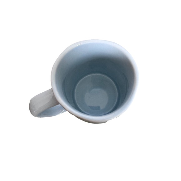 Rae Dunn Mug – Frosty the Snowman "Jolly Happy Fun" – Light Blue‎ Ceramic 4.25" - Picture 3 of 5